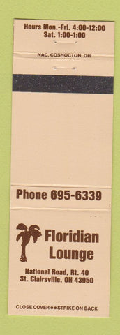Matchbook Cover - Floridian Lounge ST Clairsville OH