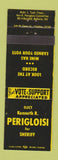 Matchbook Cover - Kenneth Perigloisi Sheriff Election Bellaire OH