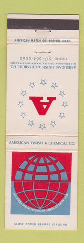 Matchbook Cover - American Finish and Chemical Chelsea MA