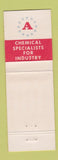 Matchbook Cover - American Finish and Chemical Chelsea MA