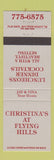 Matchbook Cover - Christina's Restaurant Flying Hills Reading PA