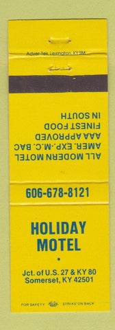 Matchbook Cover - Holiday Motel Somerset KY
