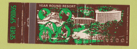 Matchbook Cover - Seven Springs Resort Champion PA