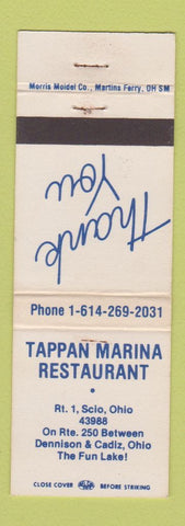 Matchbook Cover - Tappan Marina Restaurant Scio OH WEAR