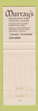 Matchbook Cover - Murray's Restaurant Cocktail Lounge Minneapolis MN