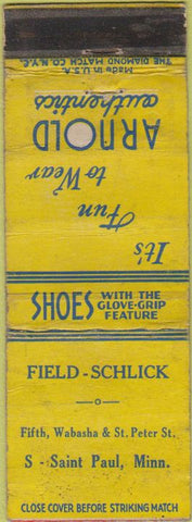 Matchbook Cover - Field Schlick Shoes S St Paul MN