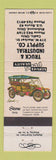 Matchbook Cover - Truck & Industrial Supply Company Richmond OH