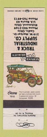 Matchbook Cover - Truck & Industrial Supply Company Richmond OH