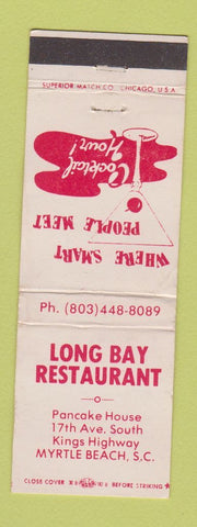 Matchbook Cover - Long Bay Restaurant Myrtle Beach SC WEAR