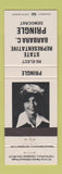 Matchbook Cover - State Rep Barbara Pringle Election Cleveland OH Ohio