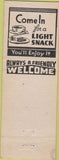 Matchbook Cover - Ephrata Bowling Center WA