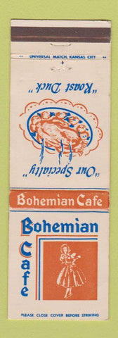 Matchbook Cover - Bohemian Cafe Omaha NE WEAR