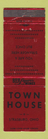Matchbook Cover - Town House Strasburg OH WEAR