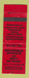 Matchbook Cover Mediterranean Supper Club Heidi's Restaurant Morristown OH WEAR