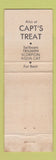 Matchbook Cover - Capt's Treat Restaurant Atlantic City NJ