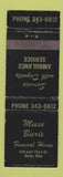 Matchbook Cover - Meese Bierie Funeral Home Dover OH