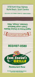 Matchbook Cover - Sam Snead's Grille Myrtle Beach SC golf 30 Strike