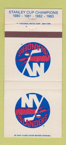 Matchbook Cover - NY Islanders Hockey 1983 Schedule 30 Strike