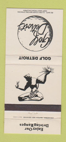 Matchbook Cover - Golf Detroit MI 30 Strike