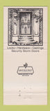 Matchbook Cover Art Lock Iron Dallas TX locks doors hardware castings 30 Strike