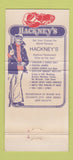 Matchbook Cover - Hackney's Seafood Atlantic City NJ 30 Strike