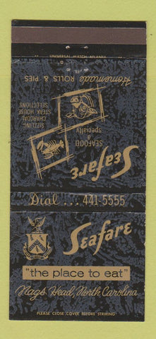 Matchbook Cover - Seafare Restaurant Nags Head NC 30 Strike