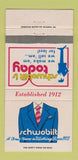 Matchbook Cover - Schwobilt Clothes WEAR 30 Strike