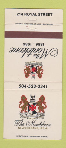 Matchbook Cover - Monteleone Hotel New Orelans LA 1986 30 Strike