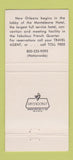 Matchbook Cover - Monteleone Hotel New Orelans LA 1986 30 Strike