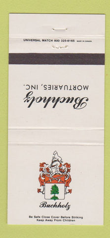 Matchbook Cover - Buchholz Mortuary St Louis? MO 30 Strike