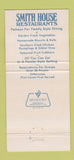 Matchbook Cover - Smith House Restaurant Marietta GA Dahlonega 30 Strike