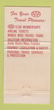 Matchbook Cover - Muskingum Motor Club Zanesville OH 30 Strike
