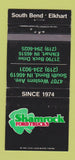Matchbook Cover - Shamrock Ford Trucks South Bend Elkhart IN WEAR 30 Strike
