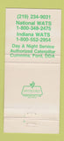 Matchbook Cover - Shamrock Ford Trucks South Bend Elkhart IN WEAR 30 Strike