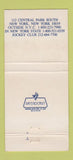 Matchbook Cover - Ritz Carlton Hotel New York City 30 Strike