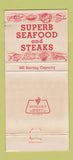 Matchbook Cover - Captain's Table Restaurant Tampa FL 30 Strike