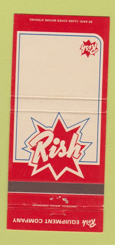 Matchbook Cover - Rish Tractors OH WV VA MD Locations 30 Strike