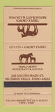 Matchbook Cover - Triple Crown Restaurant Lounge Munroe Falls OH 30 Strike
