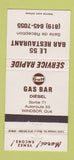 Matchbook Cover - Gulf oil gas Le 66 Bar Restaurant Windsor QC 30 Strike