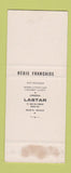 Matchbook Cover - Gallet Lucien oil gas France SAMPLE WEAR