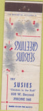 Matchbook Cover - Susies Chicken in the Ruff Xmas no town