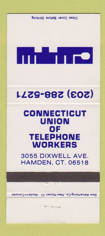 Matchbook Cover - Connecticut Telephone Workers Union Hamden CT 30 Strike