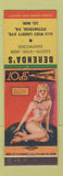 Matchbook Cover - Berenda's Restaurant Pittsburgh PA pinup