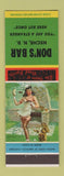 Matchbook Cover - Don's Bar Neche ND pinup