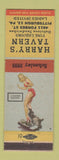 Matchbook Cover - Harry's Tavern Pittsburgh PA pinup