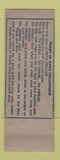 Matchbook Cover - York Grill Cabaret Pittsburgh PA pinup