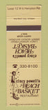 Matchbook Cover - Cincy Powell's Peach Basket basketball