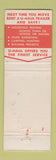 Matchbook Cover - U-Haul Trailer Carkitto Atlantic oil gas WEAR