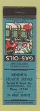 Matchbook Cover - Siner's Atlantic oil gas Harrisburg PA