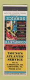 Matchbook Cover - Young's Atlantic oil gas Lewistown PA